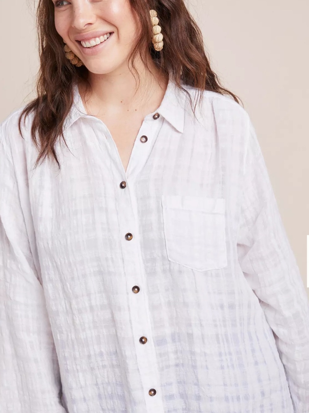 Anthropologie Pilcro and the letterpress Linen Shirt(size 12) - Picture 11 of 11
